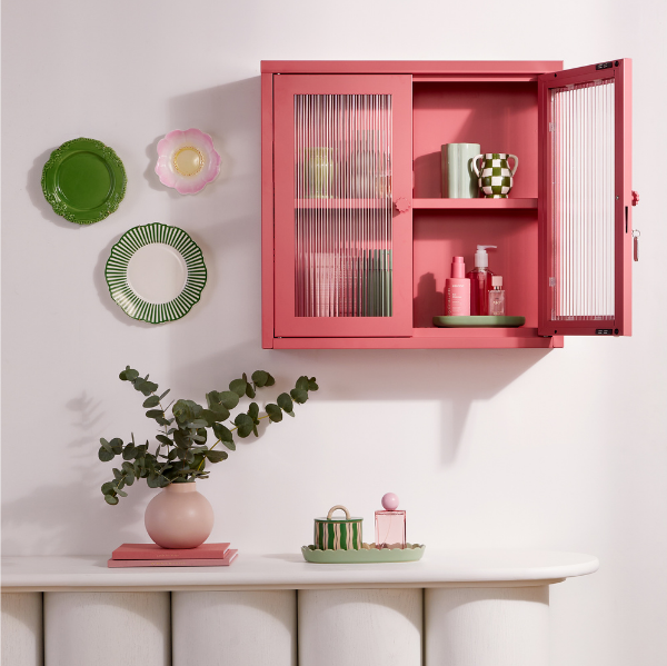 The Kit Mustard Made Wall Shelves Cabinet (Berry)