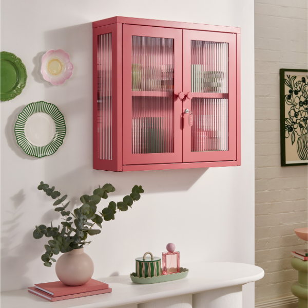 The Kit Mustard Made Wall Shelves Cabinet (Berry)