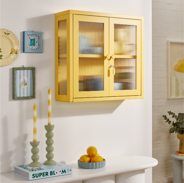 The Kit Mustard Made Wall Shelves Cabinet (Butter)