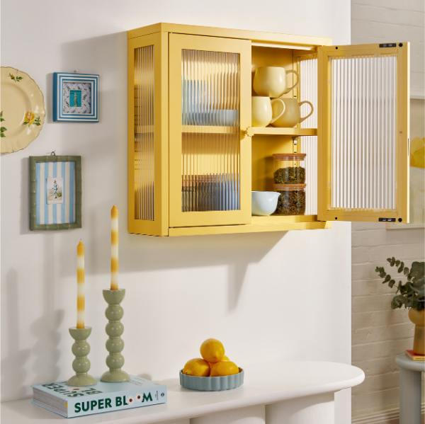 The Kit Mustard Made Wall Shelves Cabinet (Butter)
