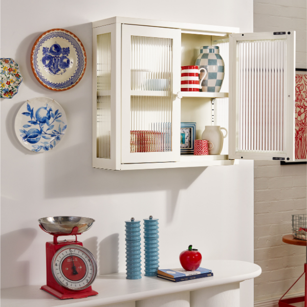 The Kit Mustard Made Wall Shelves Cabinet (Chalk)