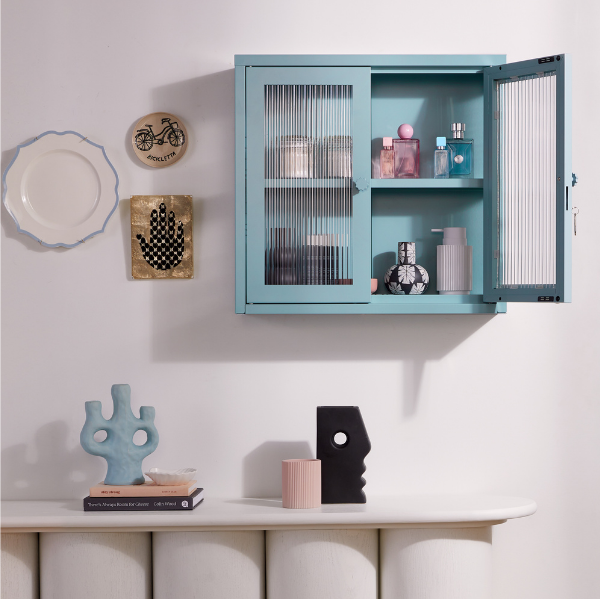 The Kit Mustard Made Wall Shelves Cabinet (Ocean)