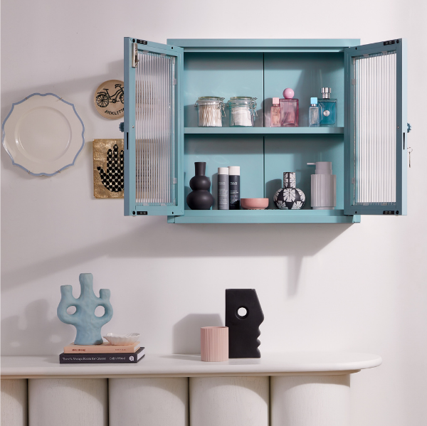 The Kit Mustard Made Wall Shelves Cabinet (Ocean)