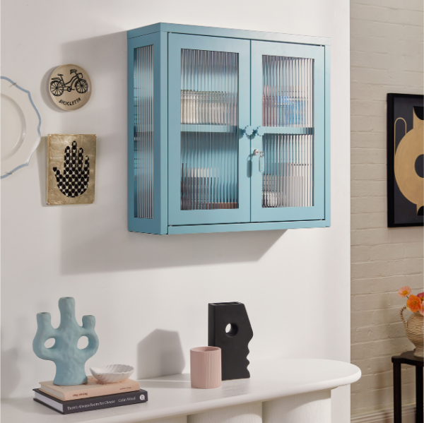 The Kit Mustard Made Wall Shelves Cabinet (Ocean)