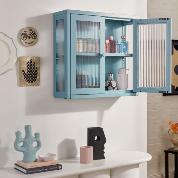 The Kit Mustard Made Wall Shelves Cabinet (Ocean)