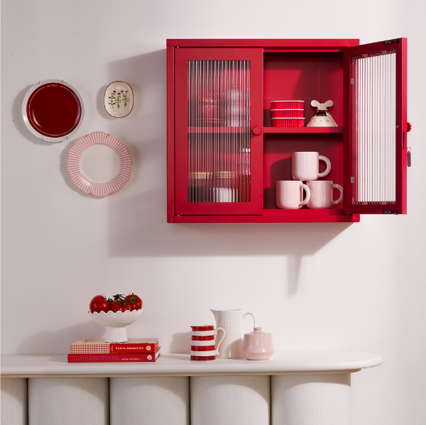 The Kit Mustard Made Wall Shelves Cabinet (Poppy)