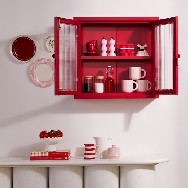 The Kit Mustard Made Wall Shelves Cabinet (Poppy)