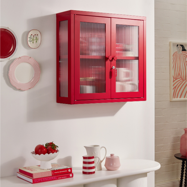 The Kit Mustard Made Wall Shelves Cabinet (Poppy)