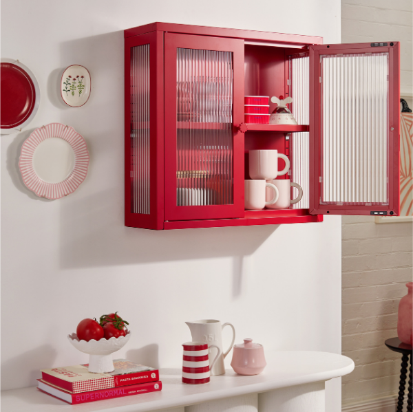 The Kit Mustard Made Wall Shelves Cabinet (Poppy)