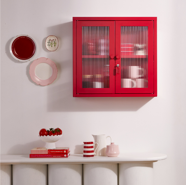 The Kit Mustard Made Wall Shelves Cabinet (Poppy)