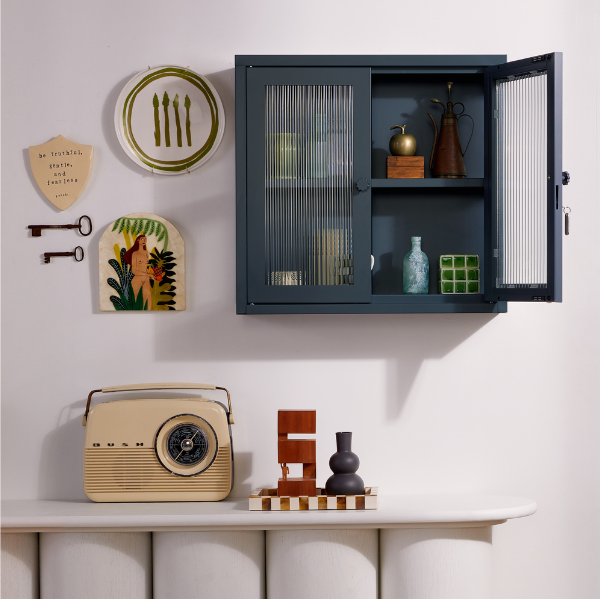 The Kit Mustard Made Wall Shelves Cabinet (Slate)