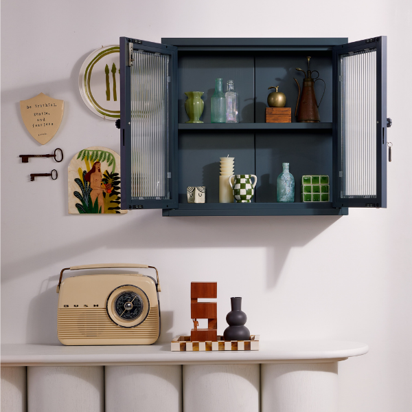 The Kit Mustard Made Wall Shelves Cabinet (Slate)