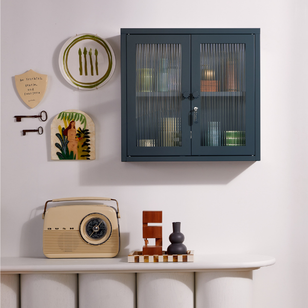 The Kit Mustard Made Wall Shelves Cabinet (Slate)