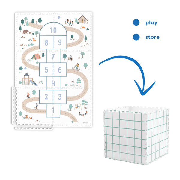 Tiloo Hopscotch Puzzle Piece Foam Playmat