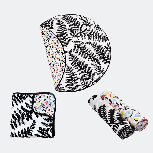 Ultimate Playmat, Blanket + Muslin Sensory Bundle