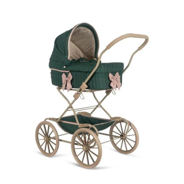 Smoke Pine + Bow Vintage Traditional Dolls Pram