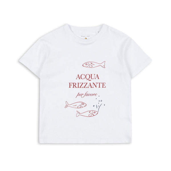Famo Cotton Print Tee (Optic White)