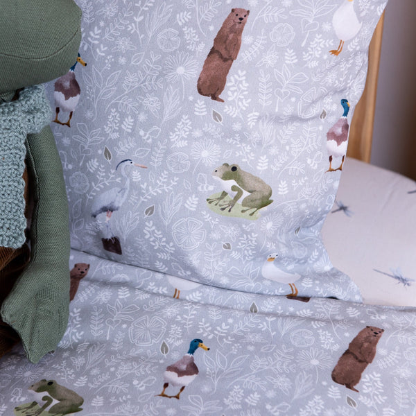 Waterside Reversible Duvet and Pillow Bedding Set