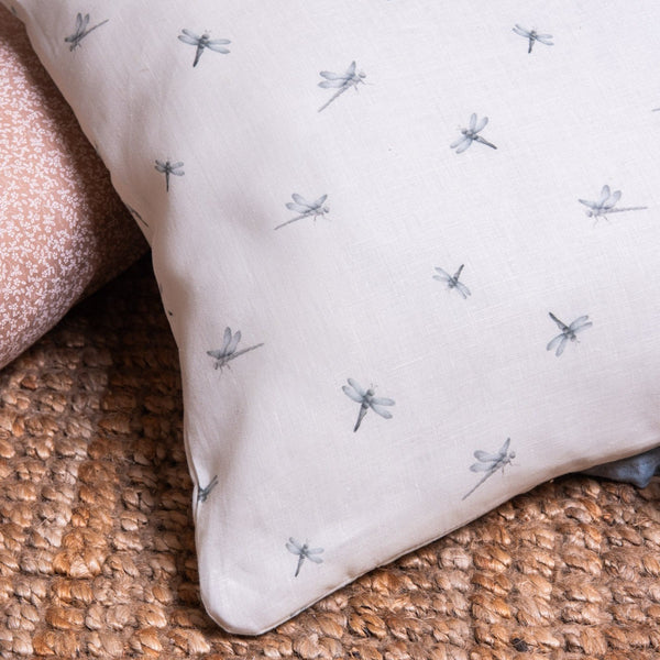 Waterside Print Linen Cushion