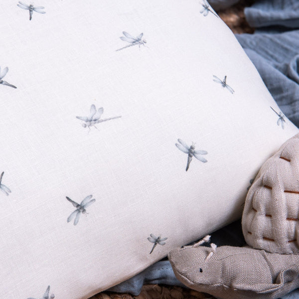 Waterside Print Linen Cushion