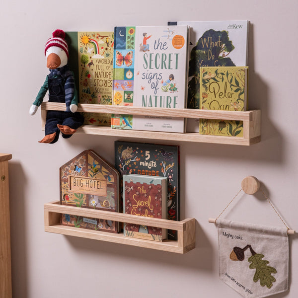 The Signature Floating Bookshelf (Solid Ash)