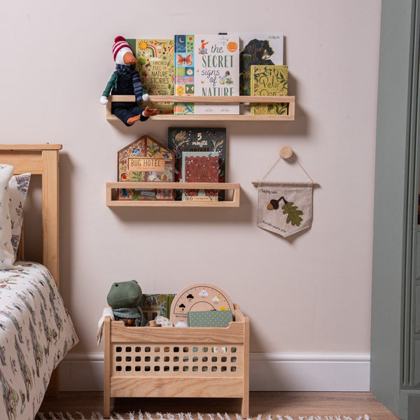 The Signature Floating Bookshelf (Solid Ash)