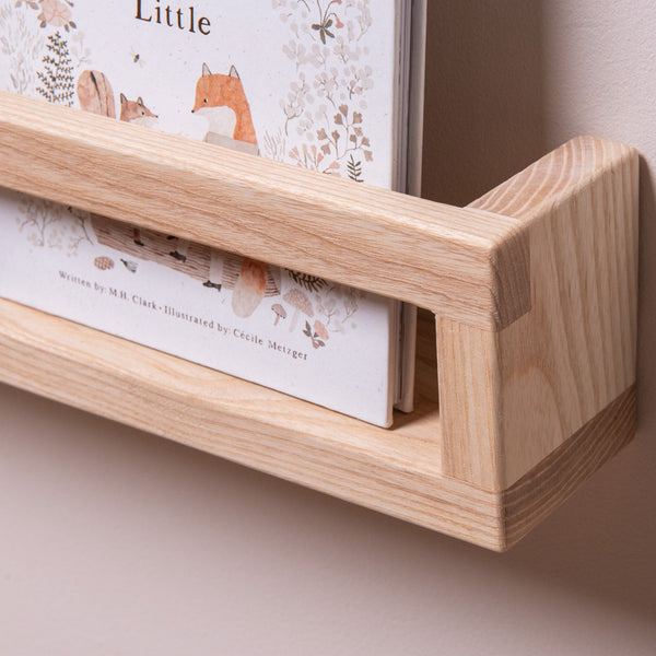 The Signature Floating Bookshelf (Solid Ash)