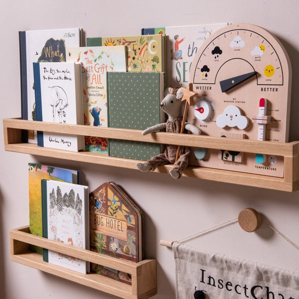 The Signature Floating Bookshelf (Solid Oak)