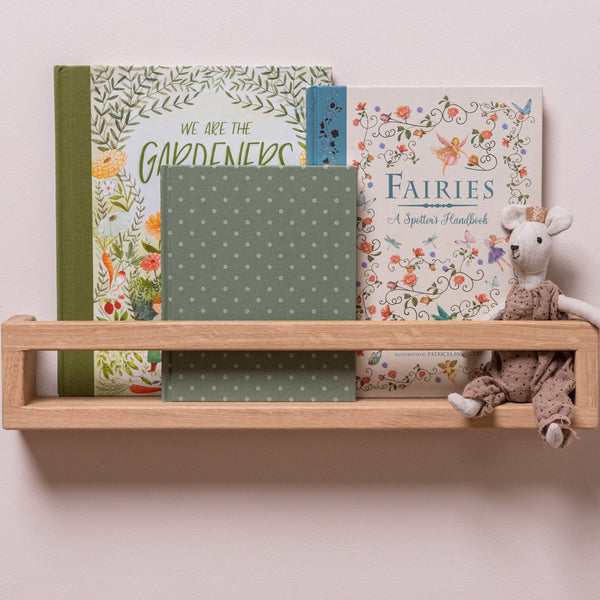 The Signature Floating Bookshelf (Solid Oak)