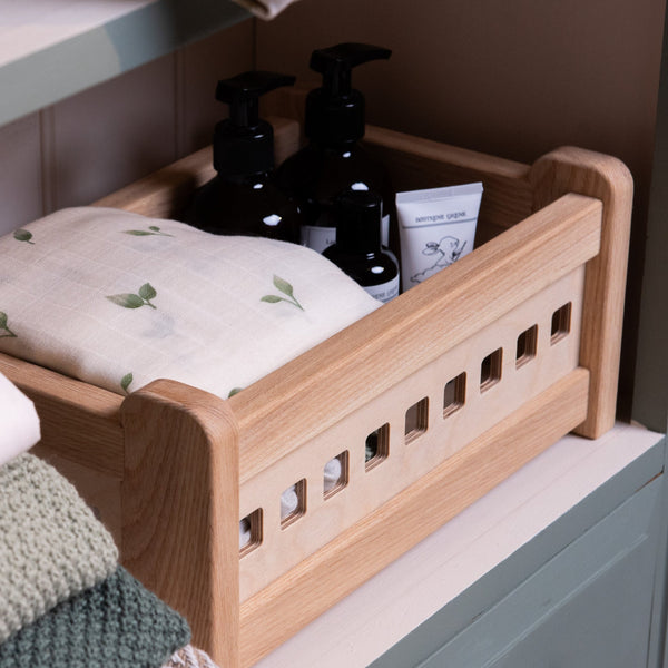 The Small Crate Countertop Storage Box (Solid Ash)