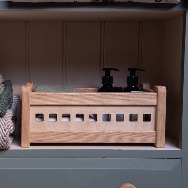 The Small Crate Countertop Storage Box (Solid Ash)