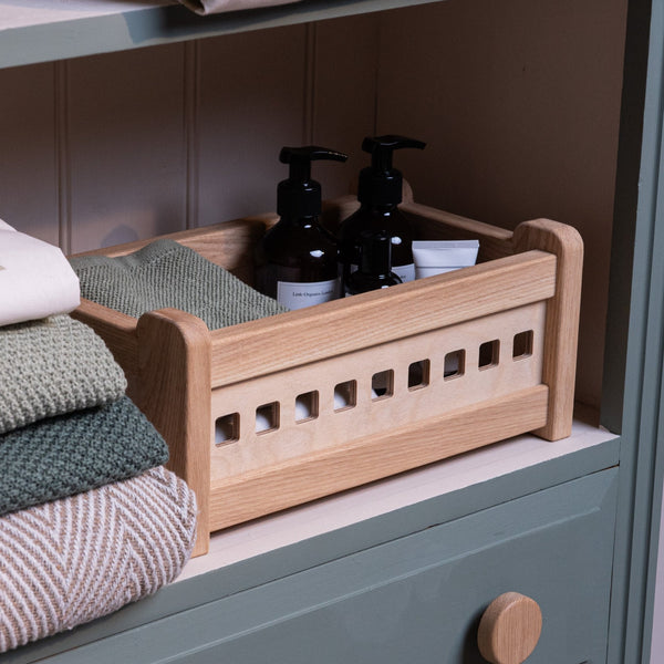 The Small Crate Countertop Storage Box (Solid Ash)