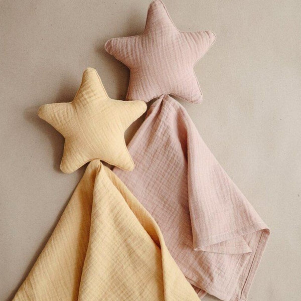 Organic Cotton Star Comforter Blanket (Natural)