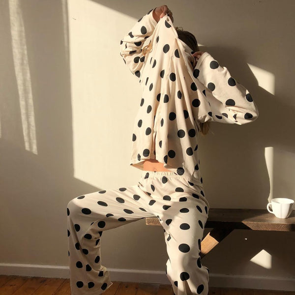 EXCLUSIVE SleepyDoe x ANDO MAMA Polkadot Pyjama Set
