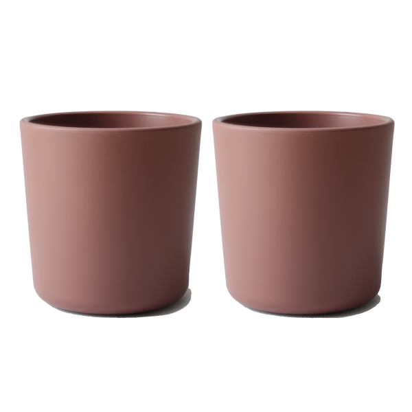 Mushie Cups Set (Woodchuck Pink/Brown)