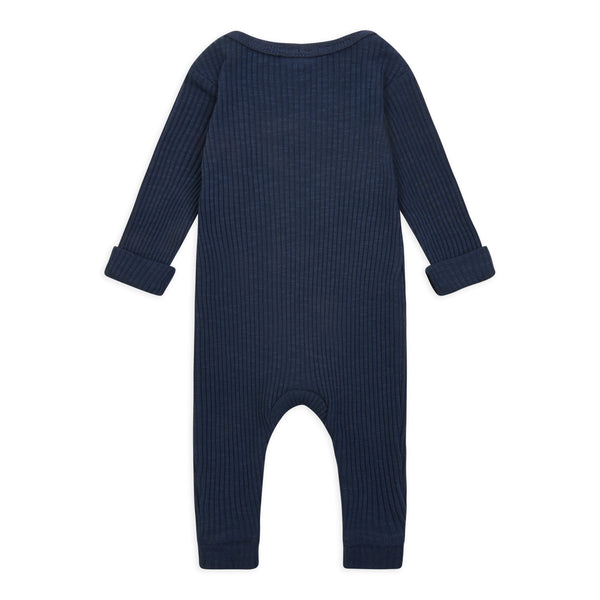 Milking It Cotton Rib Baby Onesie (Navy)