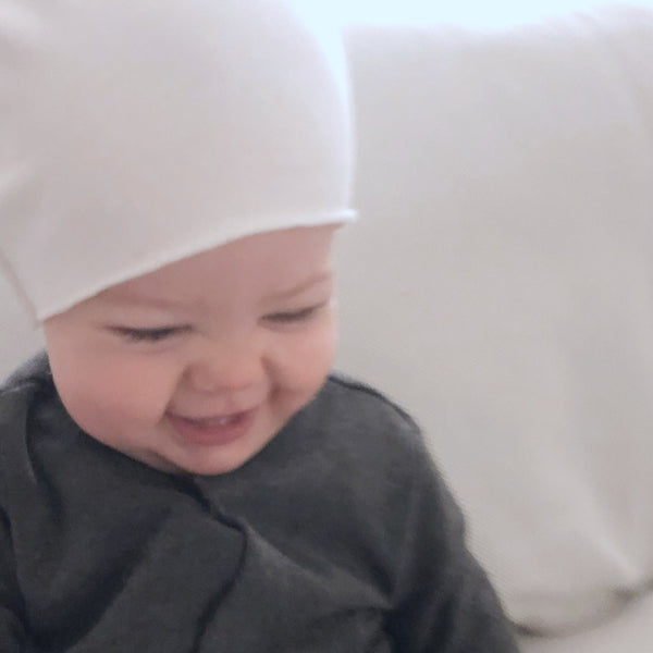 Cotton Knotted Hat (White)