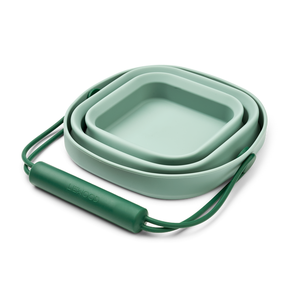 Abelone Foldable Silicone Bucket (Peppermint/Garden Green)