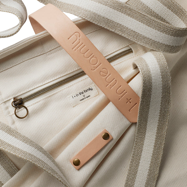 Woven Multi-Strap Nursery Stroller Bag (Natural)