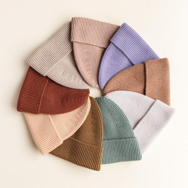 Fonzie Merino Wool Beanie (Lilac)