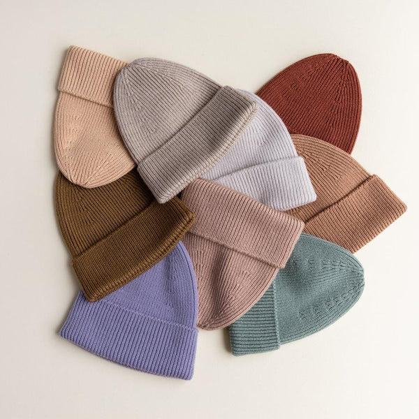Fonzie Merino Wool Beanie (Lilac)
