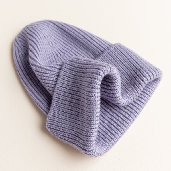 Fonzie Merino Wool Beanie (Lilac)