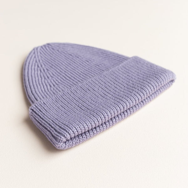 Fonzie Merino Wool Beanie (Lilac)