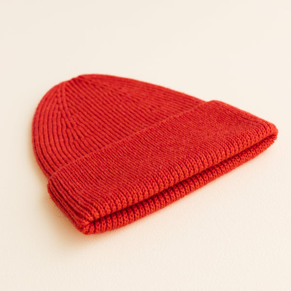 MAMA Fonzie Merino Wool Beanie (Red)