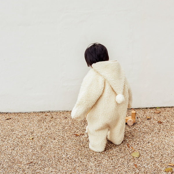 Merino Wool Snuggle Suit (Milk)
