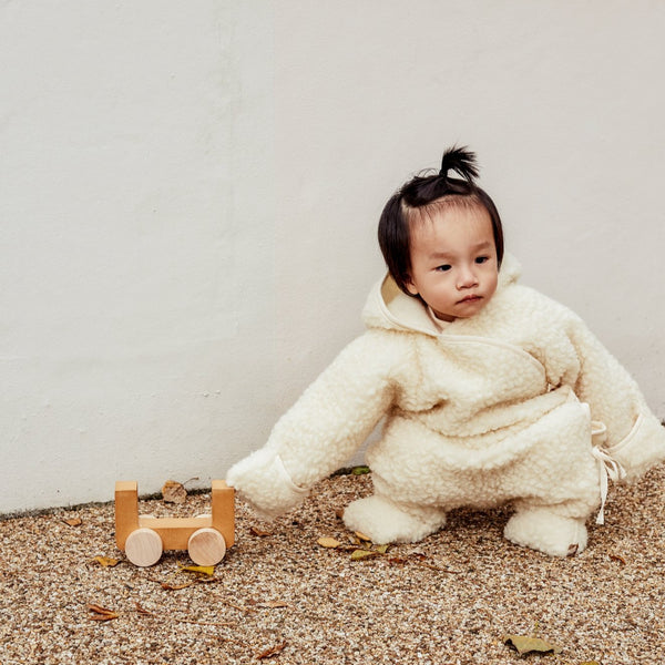 Merino Wool Snuggle Suit (Milk)