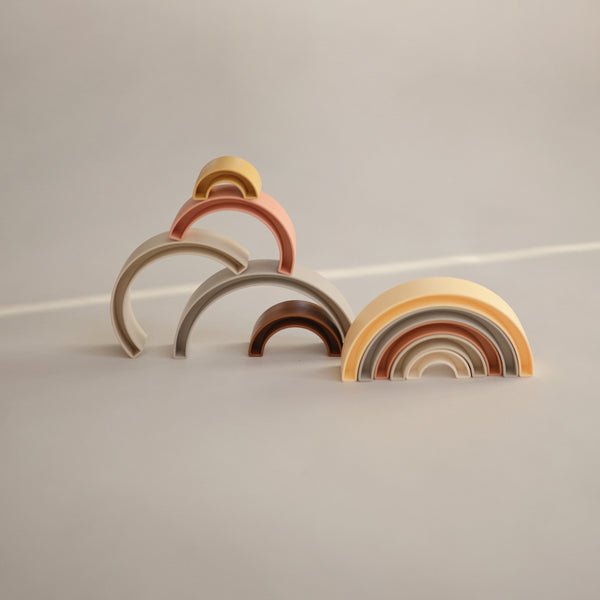Mushie Rainbow Stacking Toy (Sol)