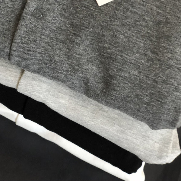 Che Organic Cotton Fleece Cardigan (Black)