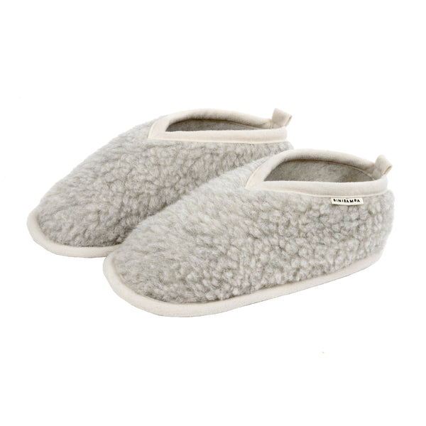 MAMA Bini Merino Wool Slippers (Cloud)