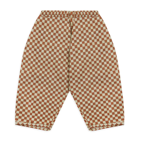 Claude Checkerboard Trousers (Brick)